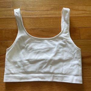 White cropped tank Size S/M By together brand